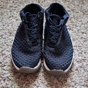 Jordan Black Woven Sneakers